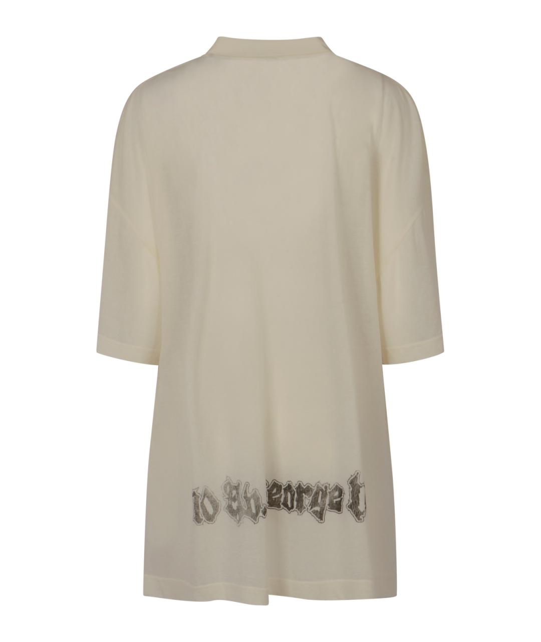 BALENCIAGA Бежевая хлопковая рубашка, фото 2