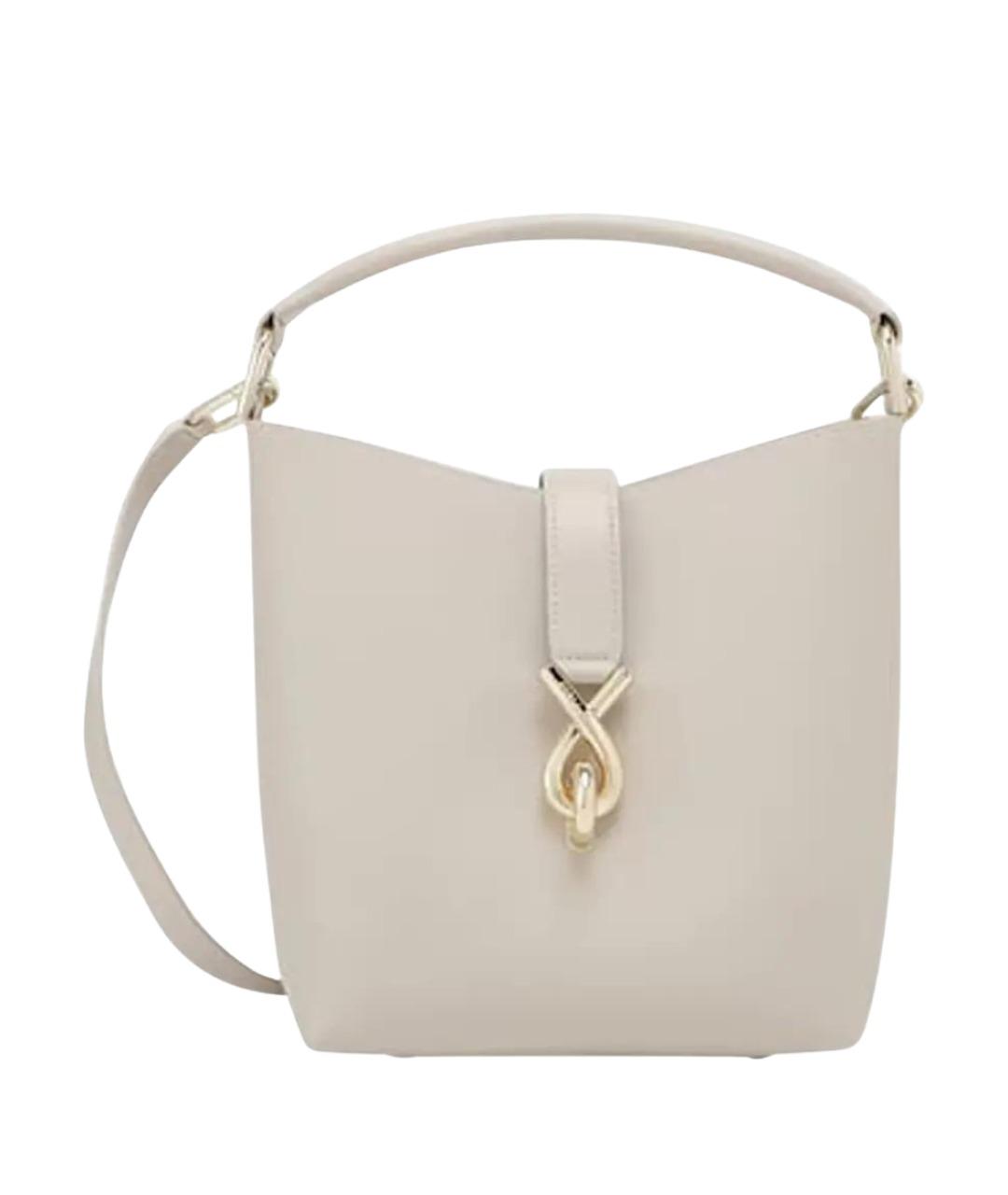 FURLA Бежевая кожаная сумка через плечо, фото 1
