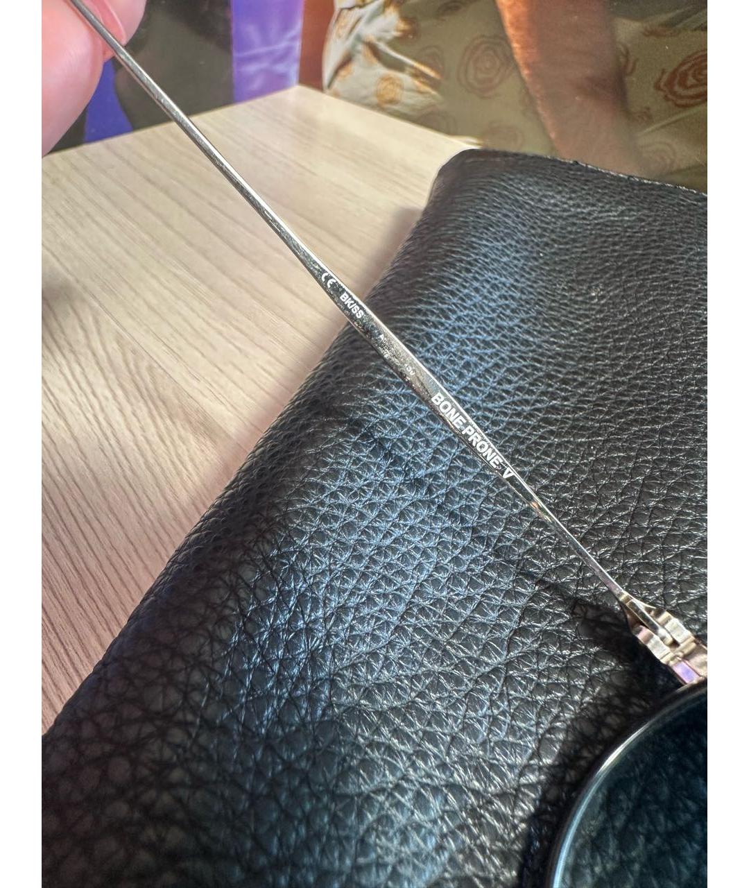 CHROME HEARTS Синие металлические солнцезащитные очки, фото 5