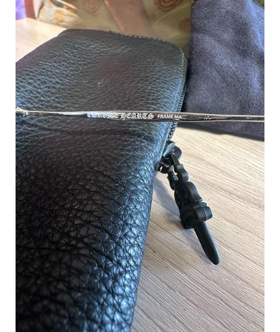 CHROME HEARTS Синие металлические солнцезащитные очки, фото 6