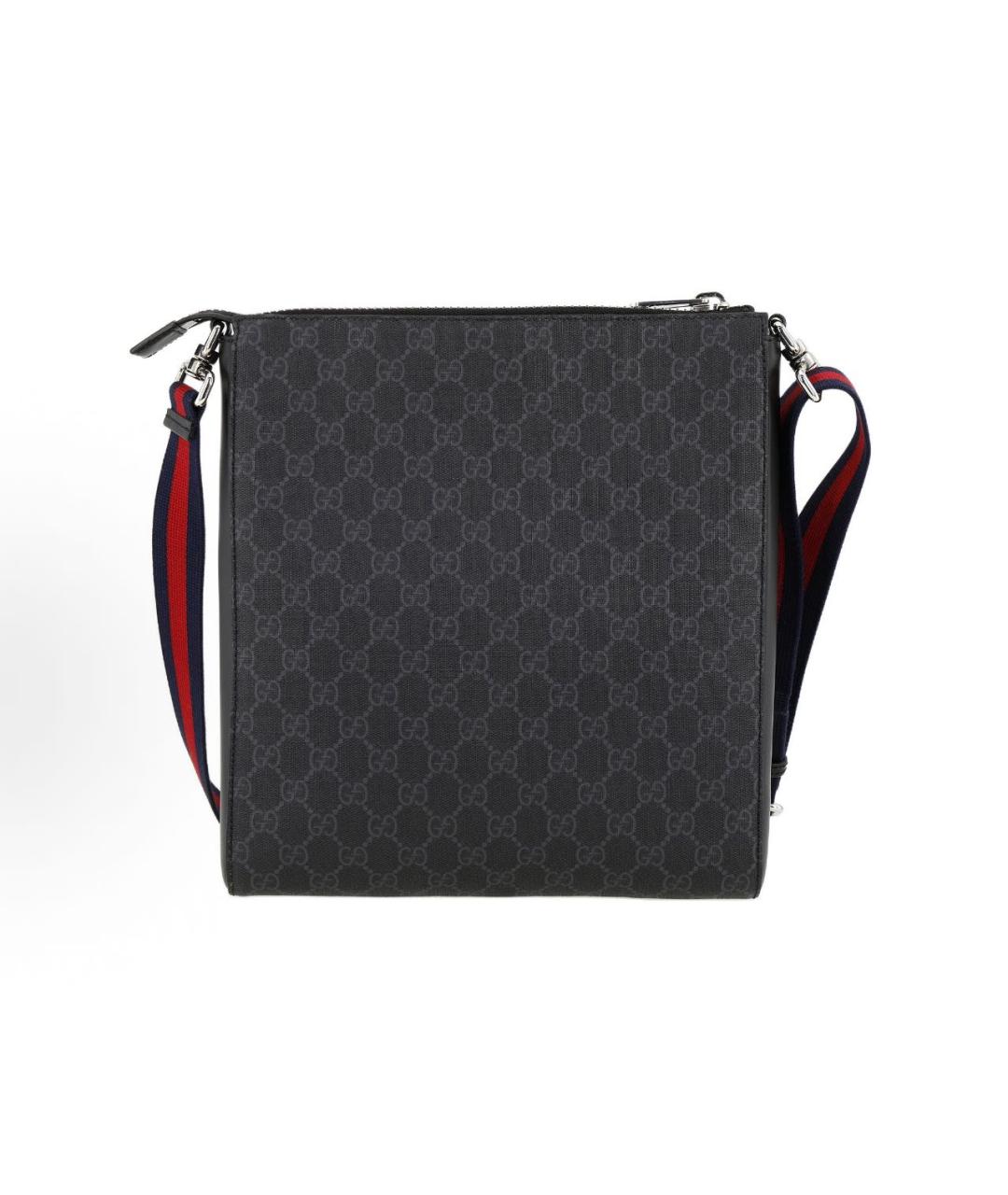 GUCCI Антрацитовая кожаная сумка на плечо, фото 3