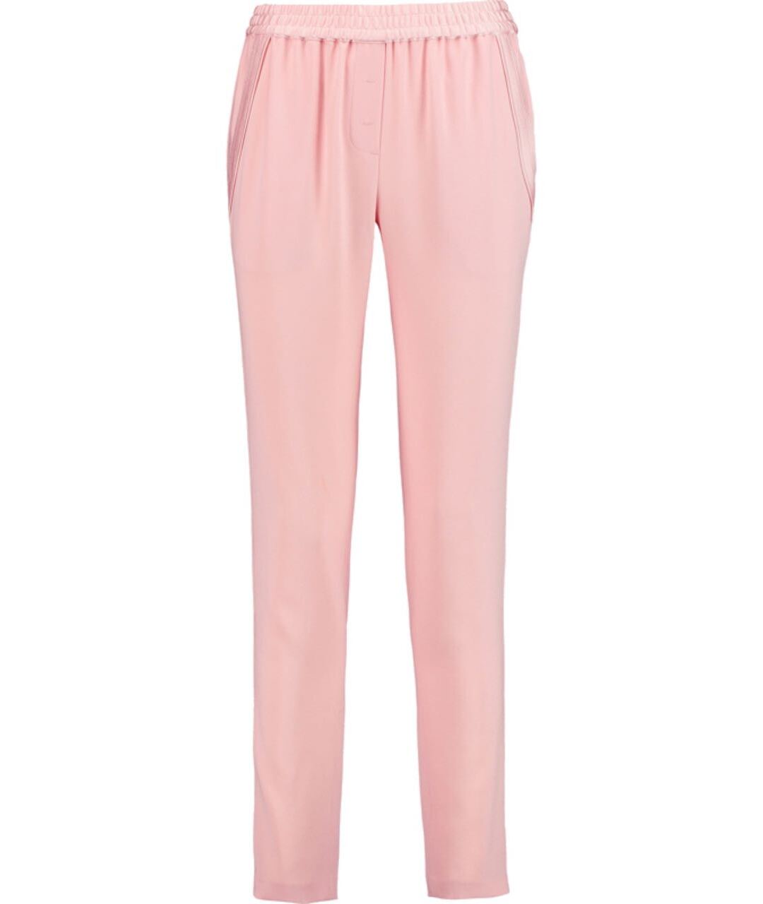 DKNY Розовые креповые прямые брюки, фото 1