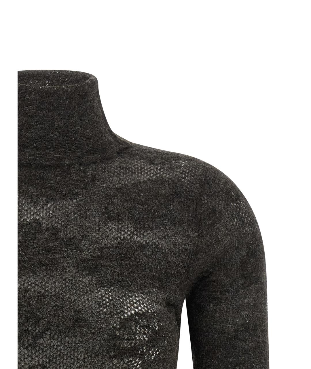 BRUNELLO CUCINELLI Коричневая шерстяная водолазка, фото 3