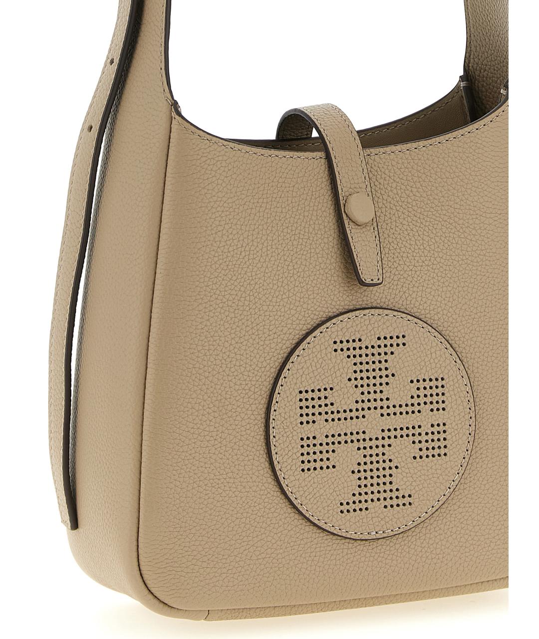 TORY BURCH Бежевая кожаная сумка через плечо, фото 3