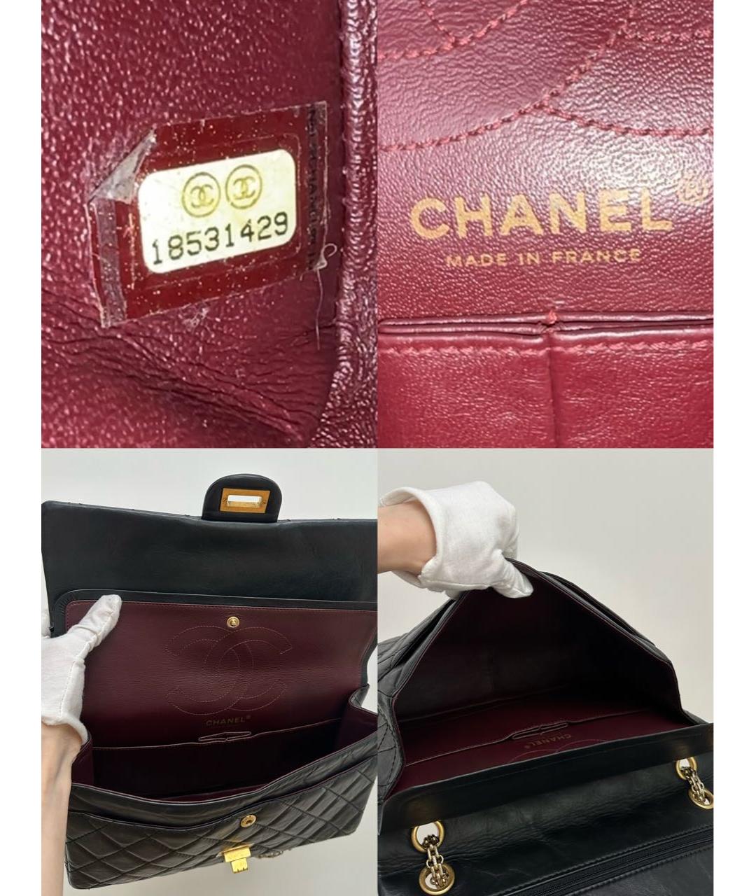 CHANEL Черная кожаная сумка через плечо, фото 8