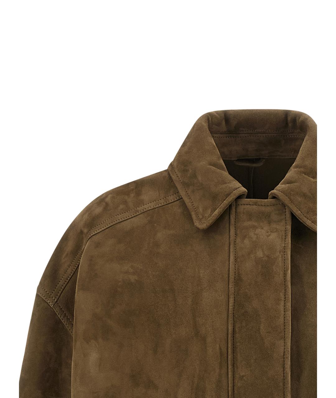BRUNELLO CUCINELLI Коричневая замшевая куртка, фото 3