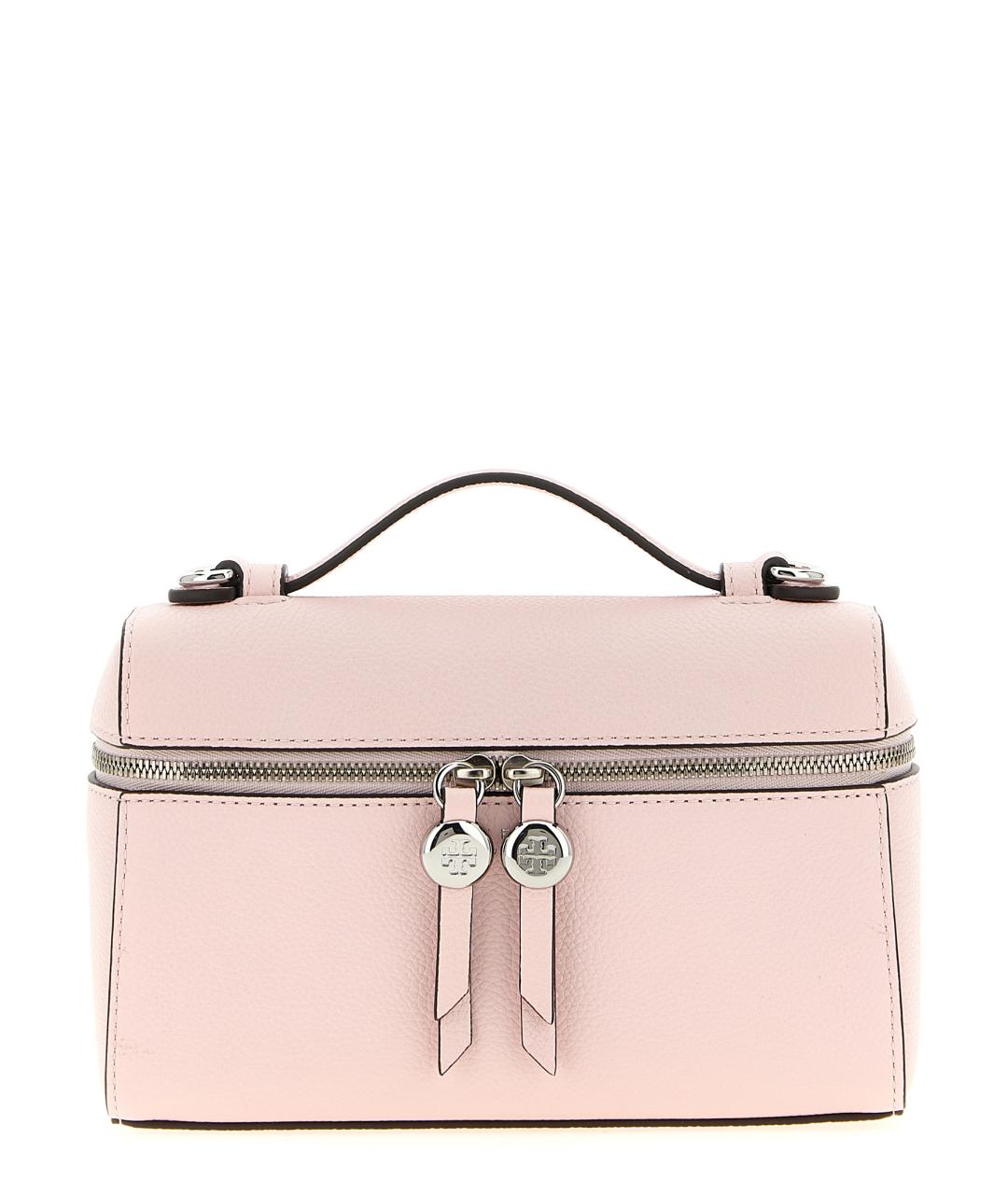 TORY BURCH Розовая кожаная сумка через плечо, фото 1