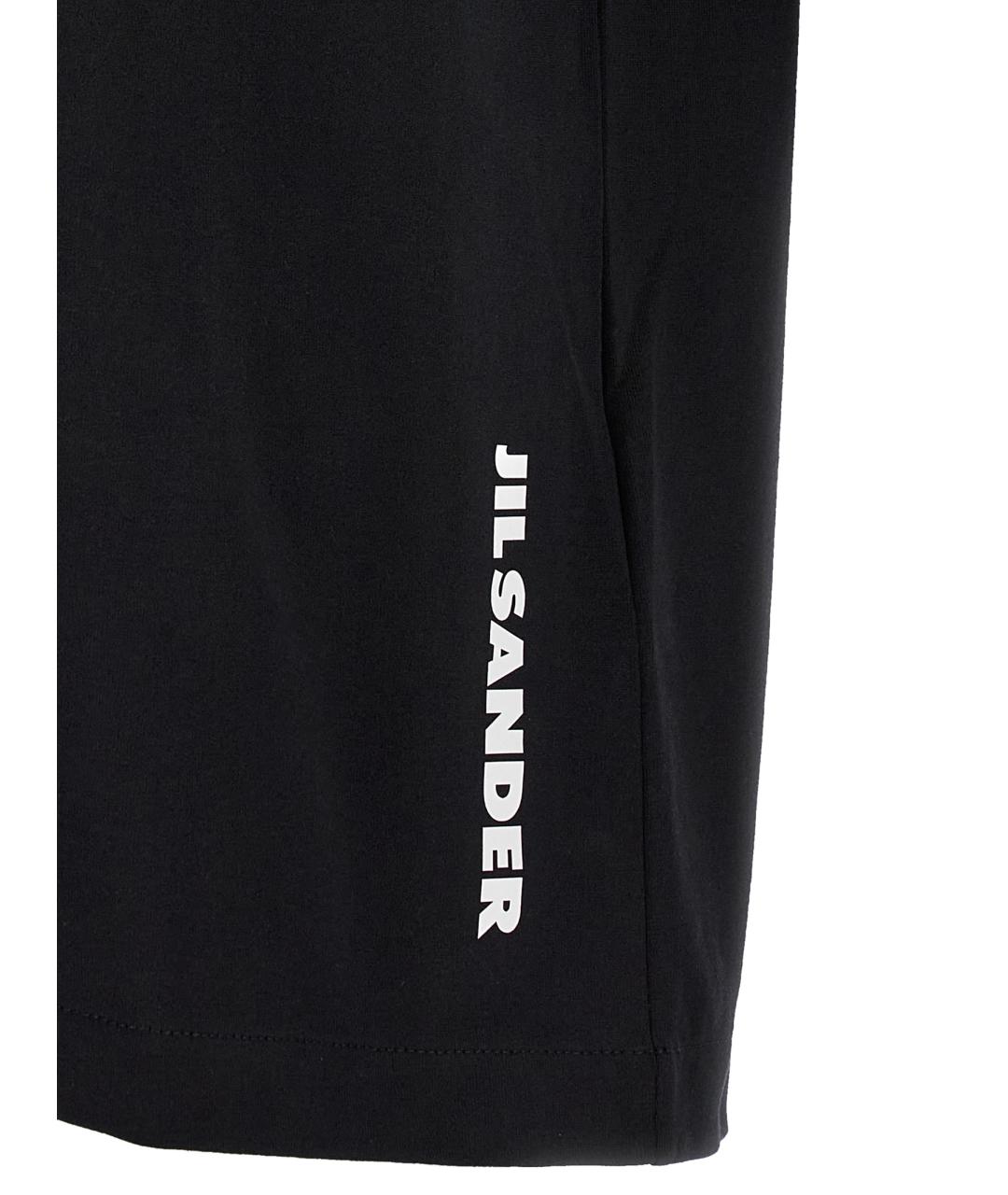 JIL SANDER Черная хлопковая футболка, фото 4