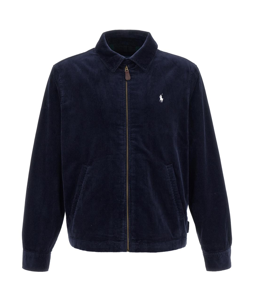 POLO RALPH LAUREN Темно-синяя хлопковая куртка, фото 1