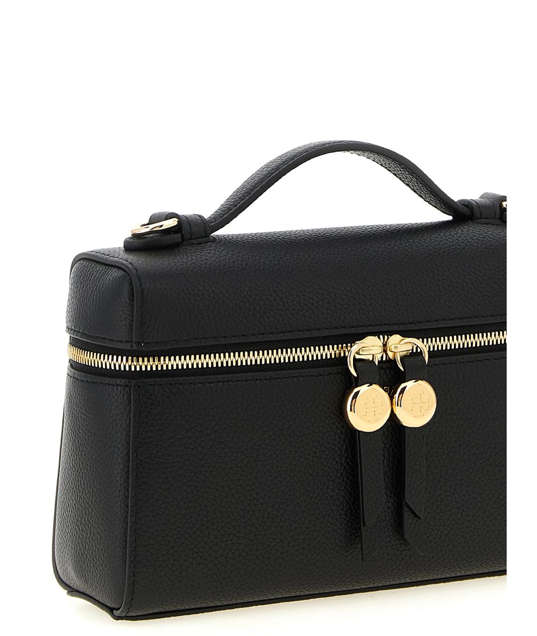 TORY BURCH Черная кожаная сумка через плечо, фото 3
