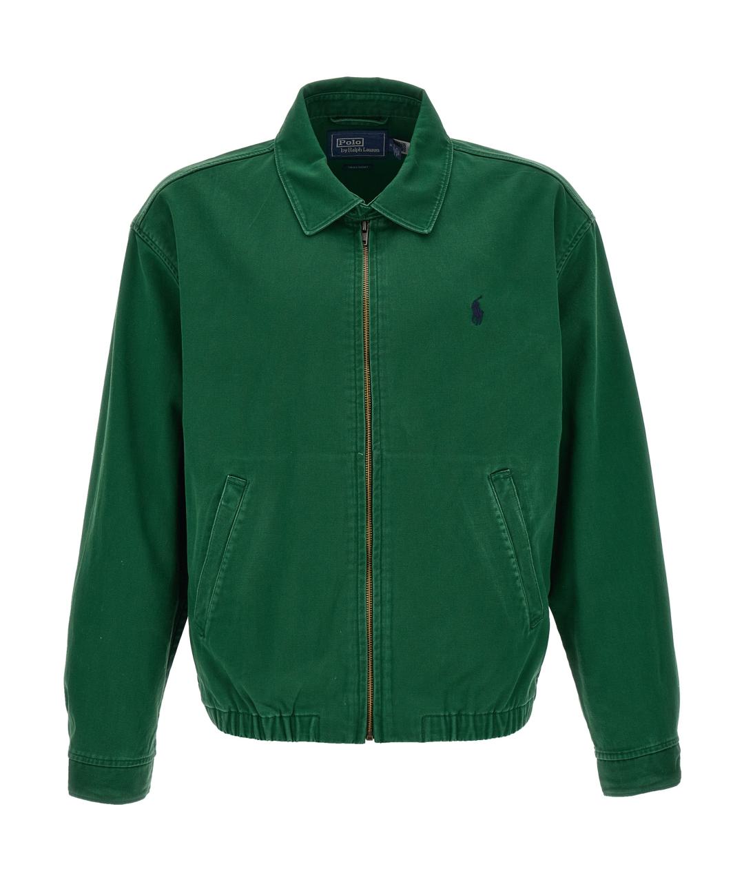 POLO RALPH LAUREN Зеленая хлопковая куртка, фото 1