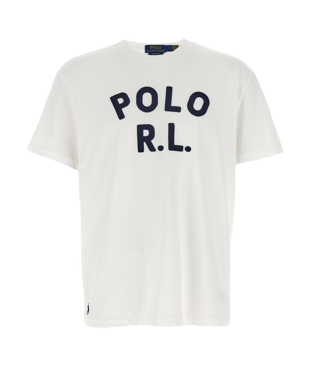 POLO RALPH LAUREN Белая хлопковая футболка, фото 1