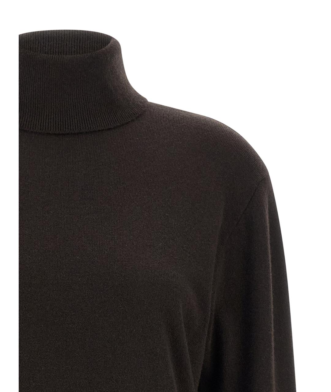 BRUNELLO CUCINELLI Коричневый кашемировый джемпер / свитер, фото 3