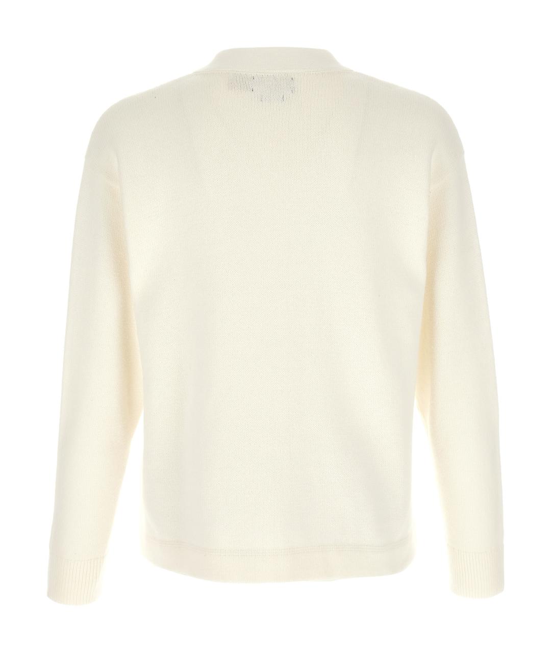 POLO RALPH LAUREN Белый хлопковый кардиган, фото 2
