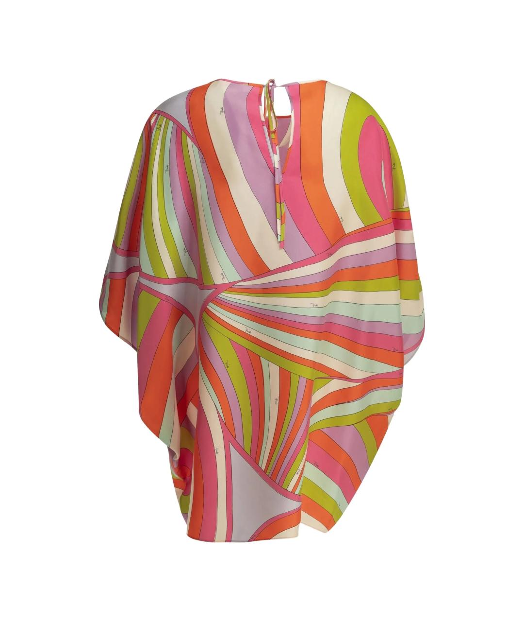 EMILIO PUCCI Мульти шелковая туника, фото 2
