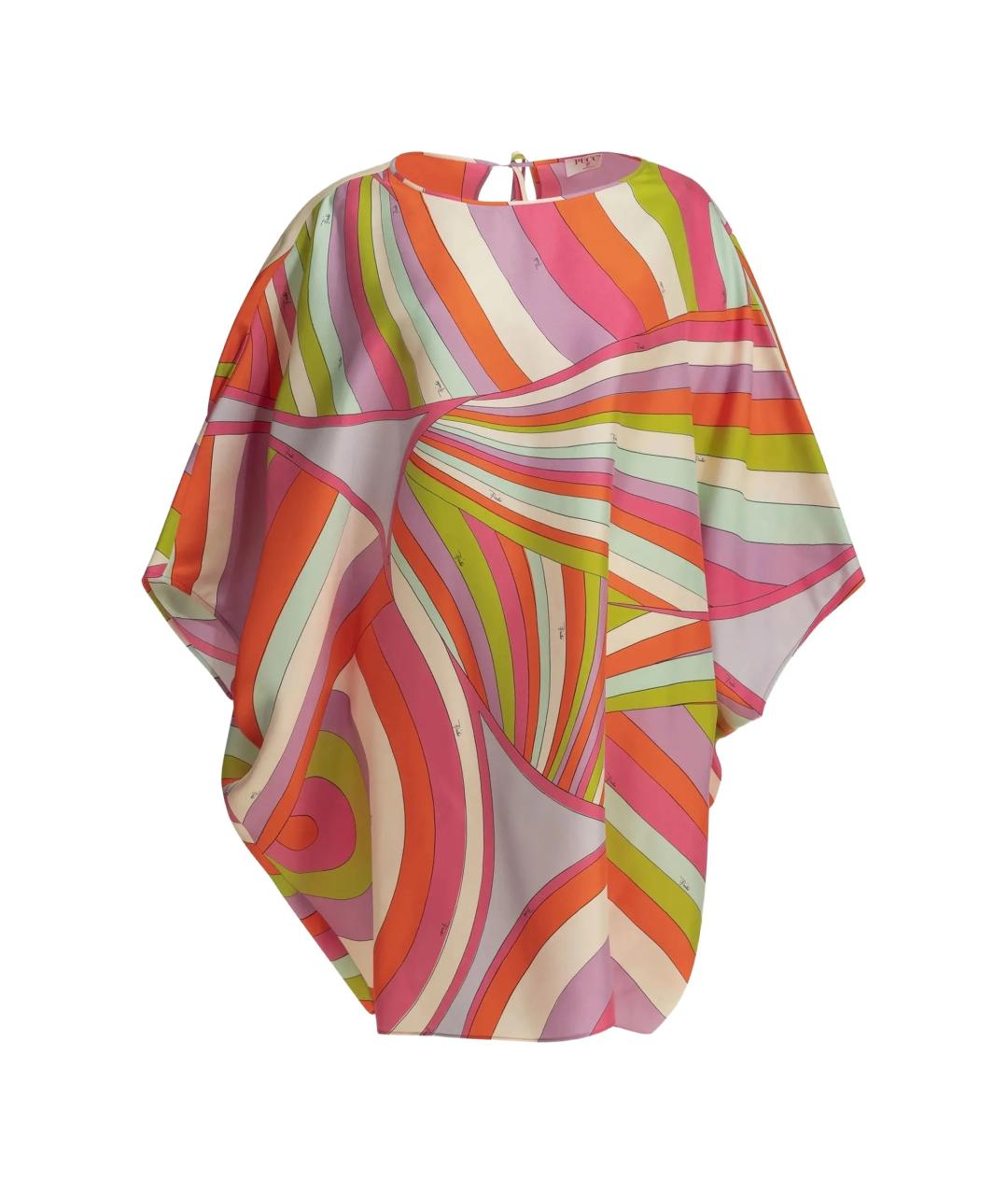 EMILIO PUCCI Мульти шелковая туника, фото 1