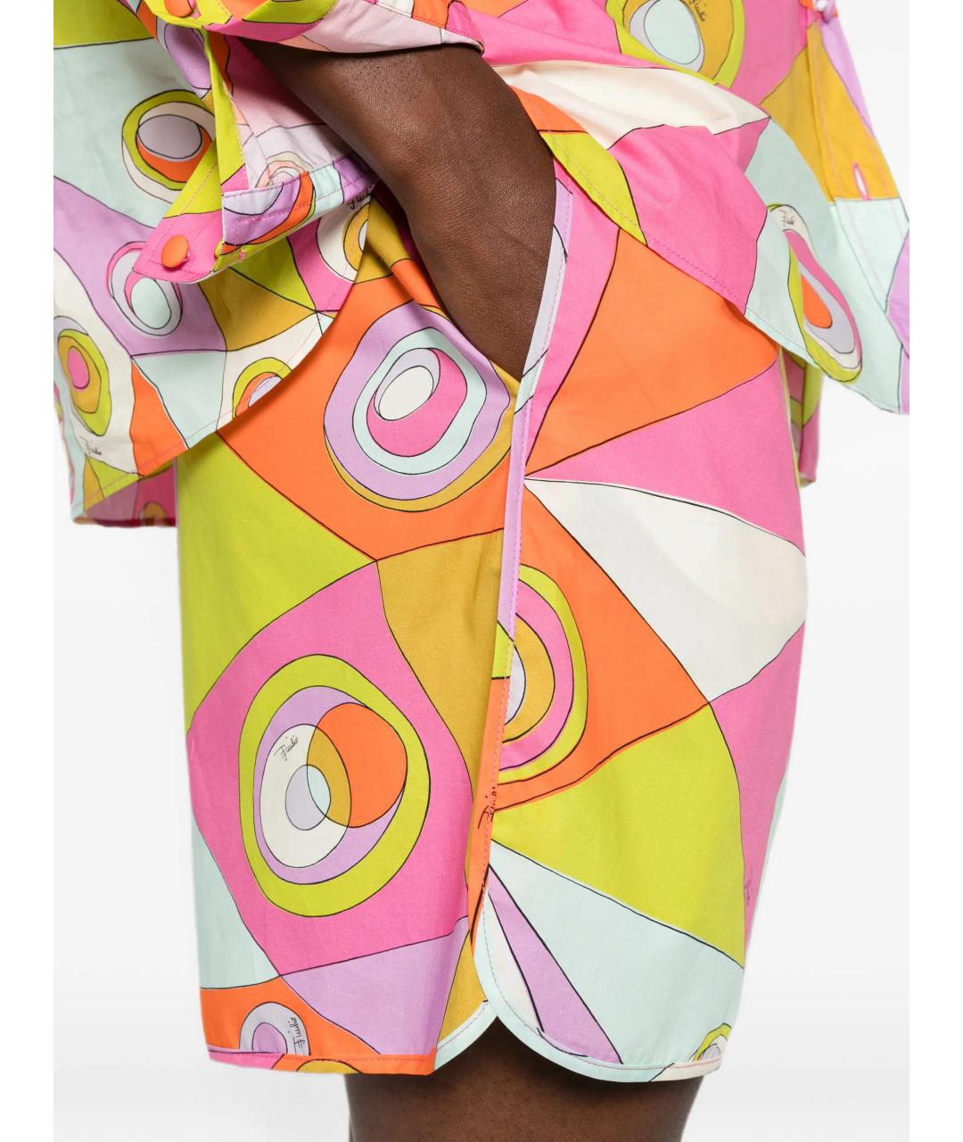 EMILIO PUCCI Мульти хлопковые шорты, фото 5