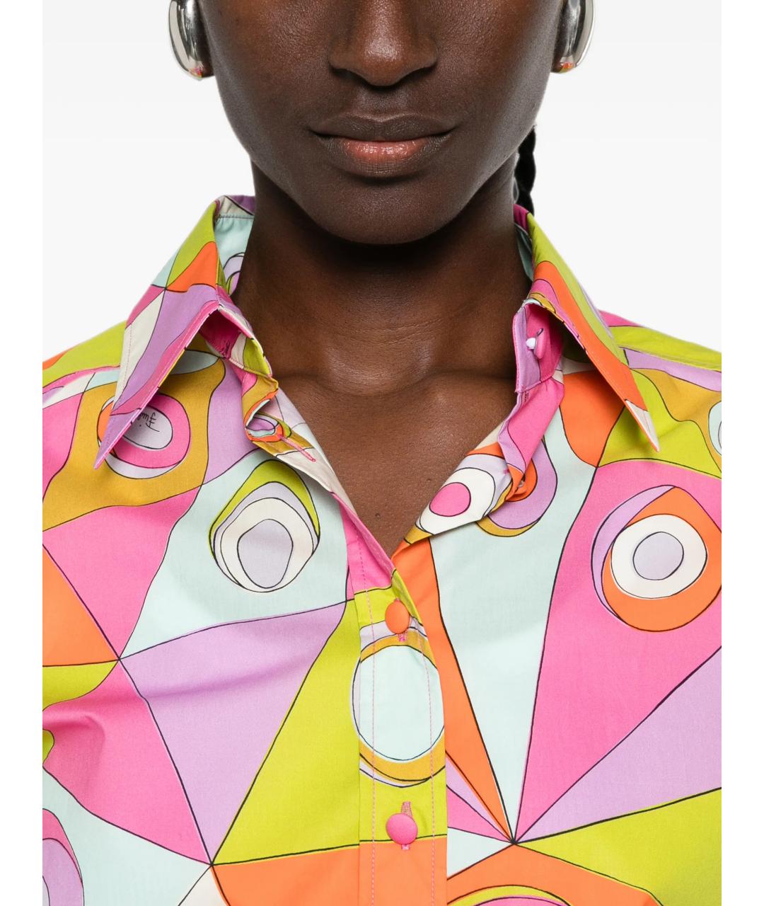 EMILIO PUCCI Мульти хлопковая рубашка, фото 5
