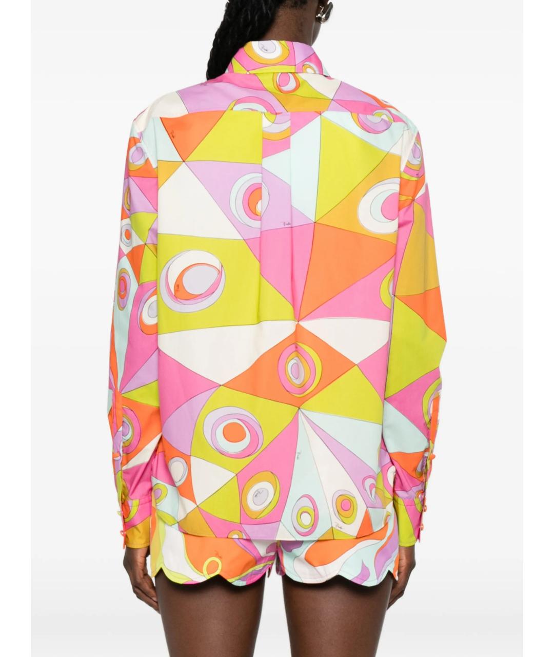 EMILIO PUCCI Мульти хлопковая рубашка, фото 4