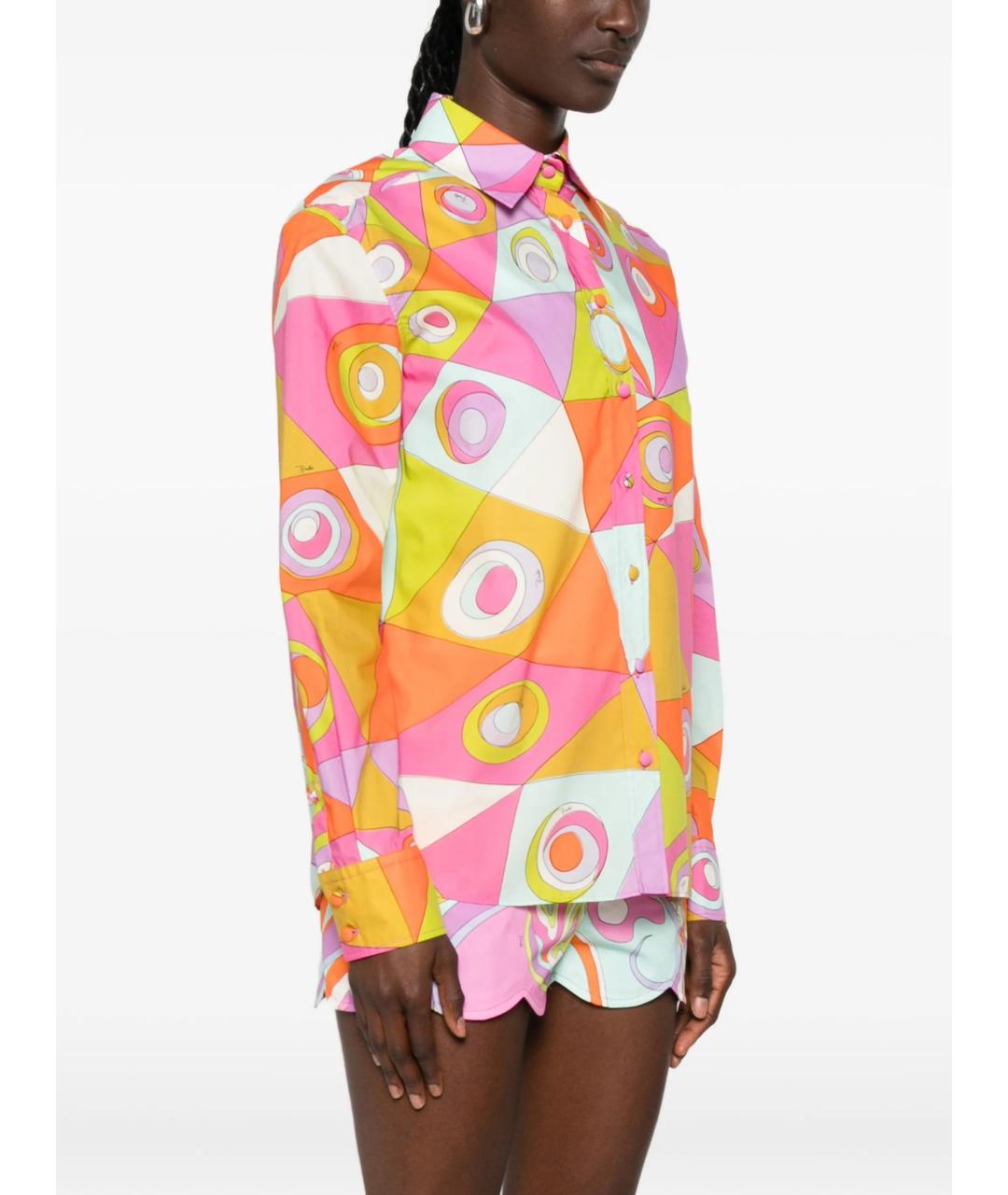 EMILIO PUCCI Мульти хлопковая рубашка, фото 3