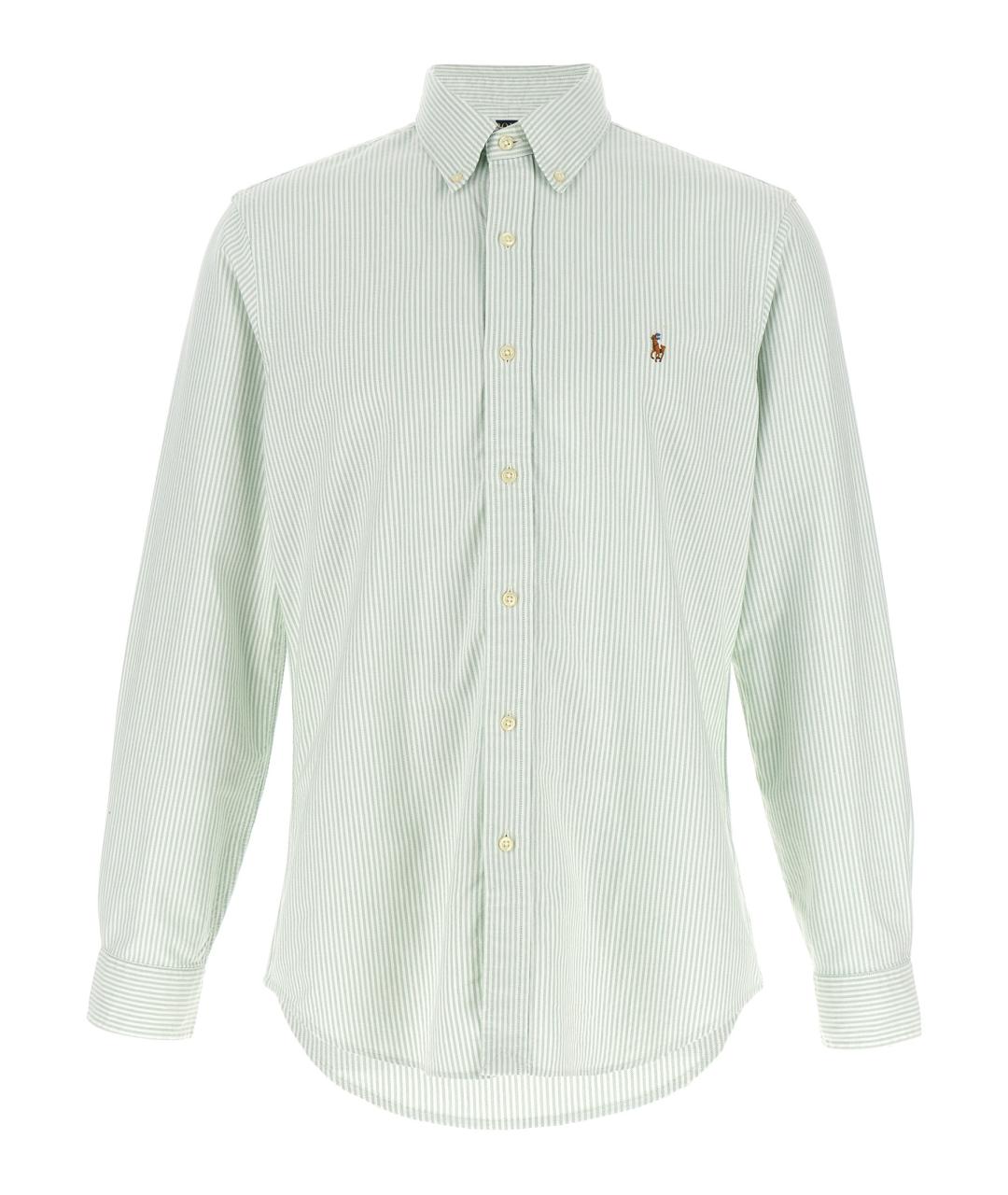 POLO RALPH LAUREN Зеленая хлопковая кэжуал рубашка, фото 1