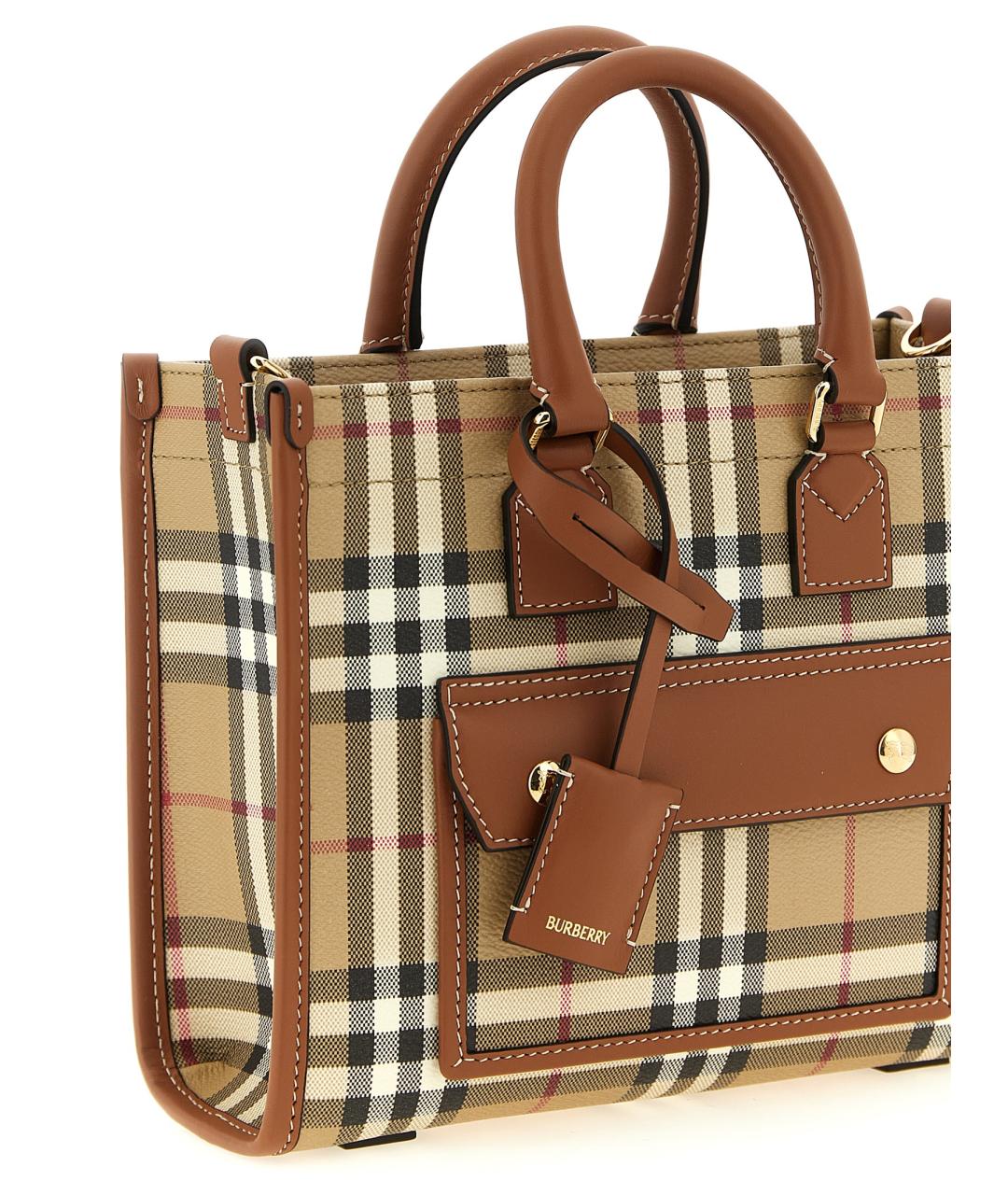 BURBERRY Бежевая сумка тоут, фото 3