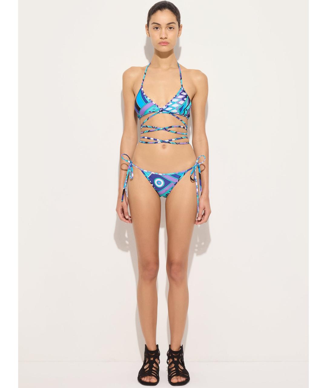 EMILIO PUCCI Синий купальник, фото 2