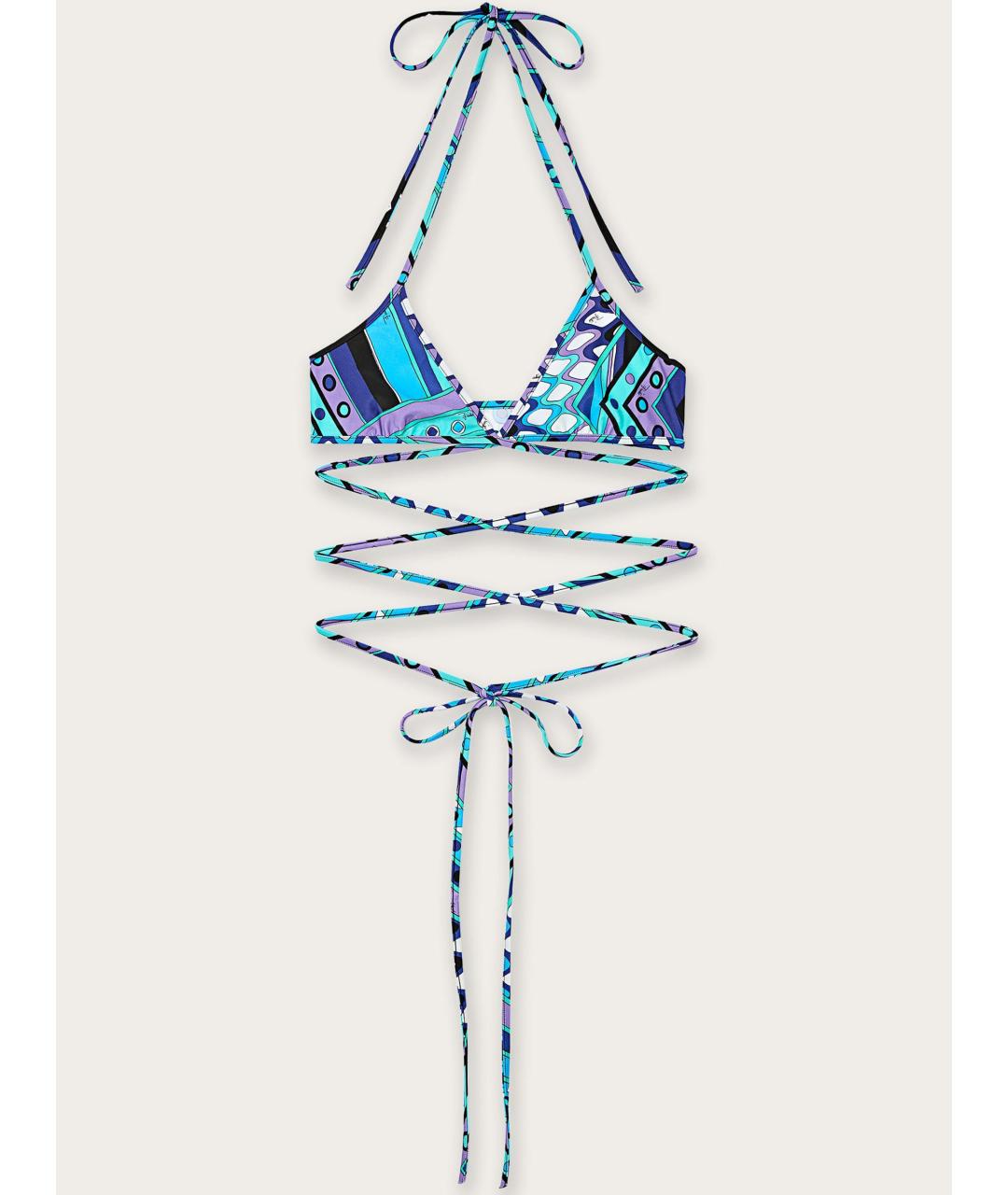 EMILIO PUCCI Синий купальник, фото 6