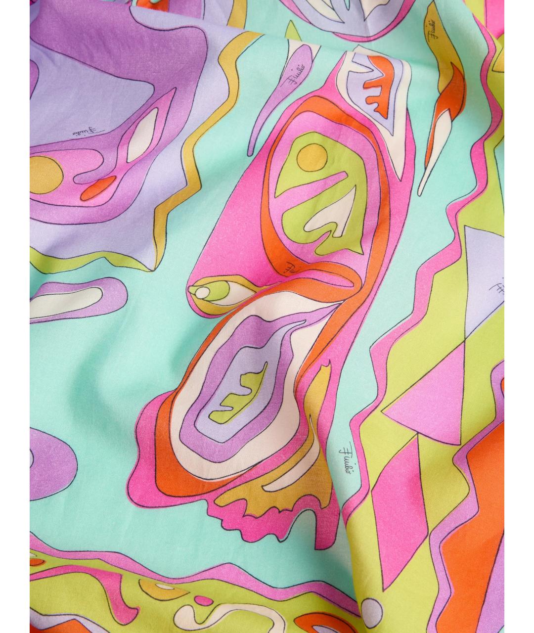 EMILIO PUCCI Розовое хлопковое парео, фото 3