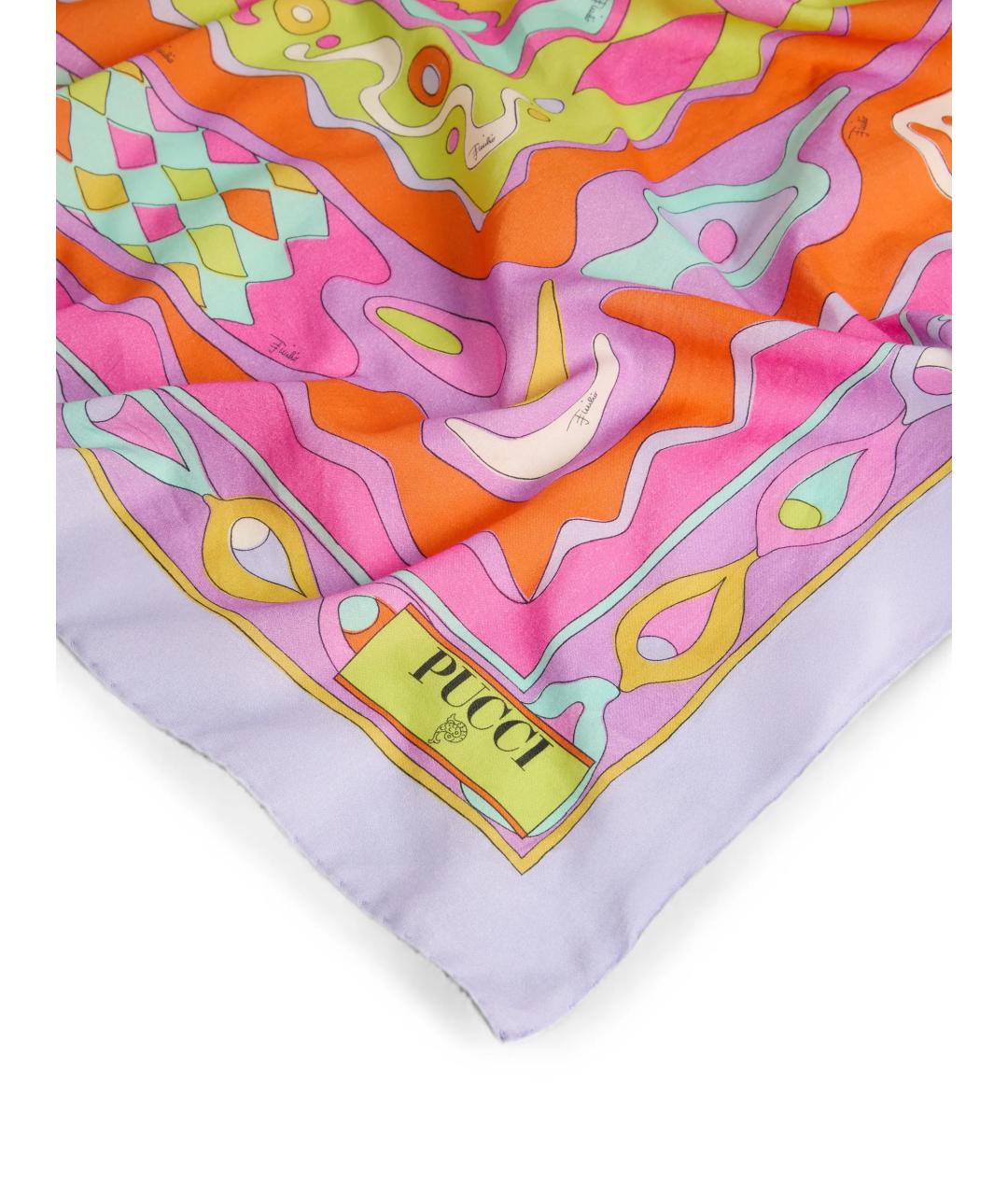 EMILIO PUCCI Розовое хлопковое парео, фото 2