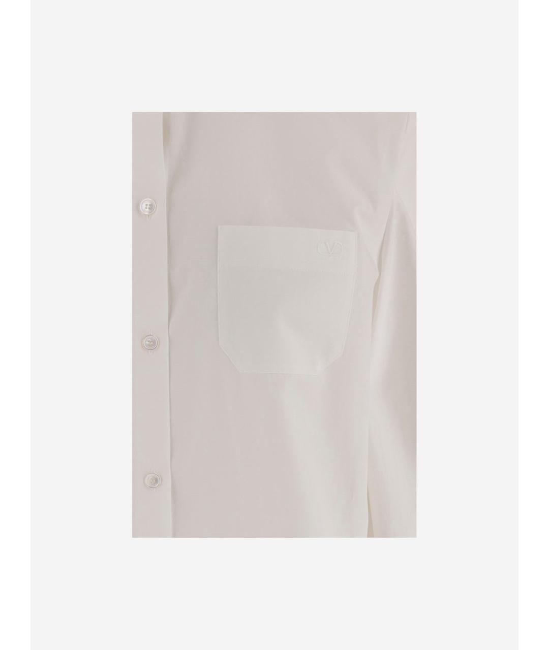 VALENTINO Белая хлопковая рубашка, фото 3