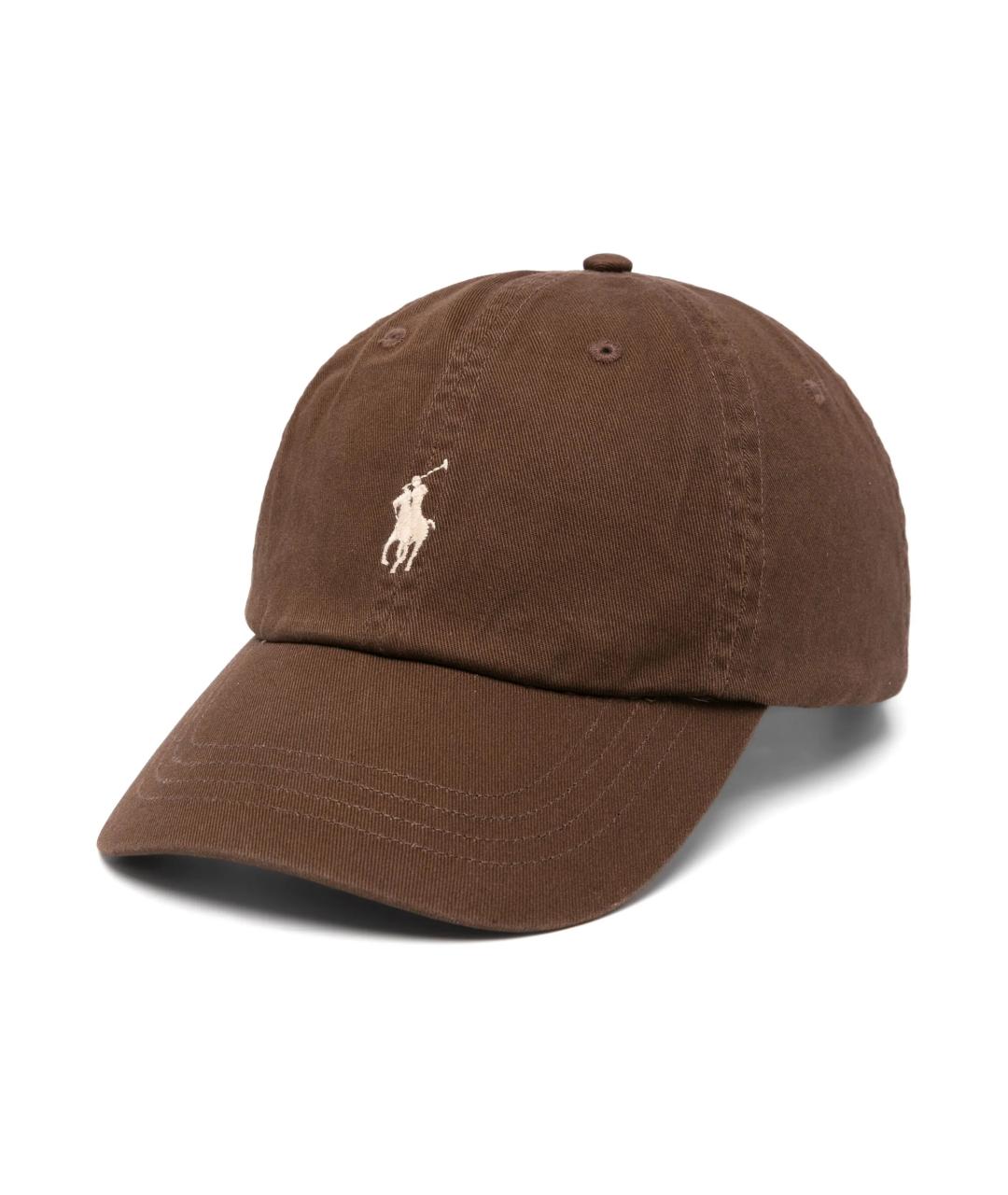 POLO RALPH LAUREN Коричневая хлопковая кепка, фото 1