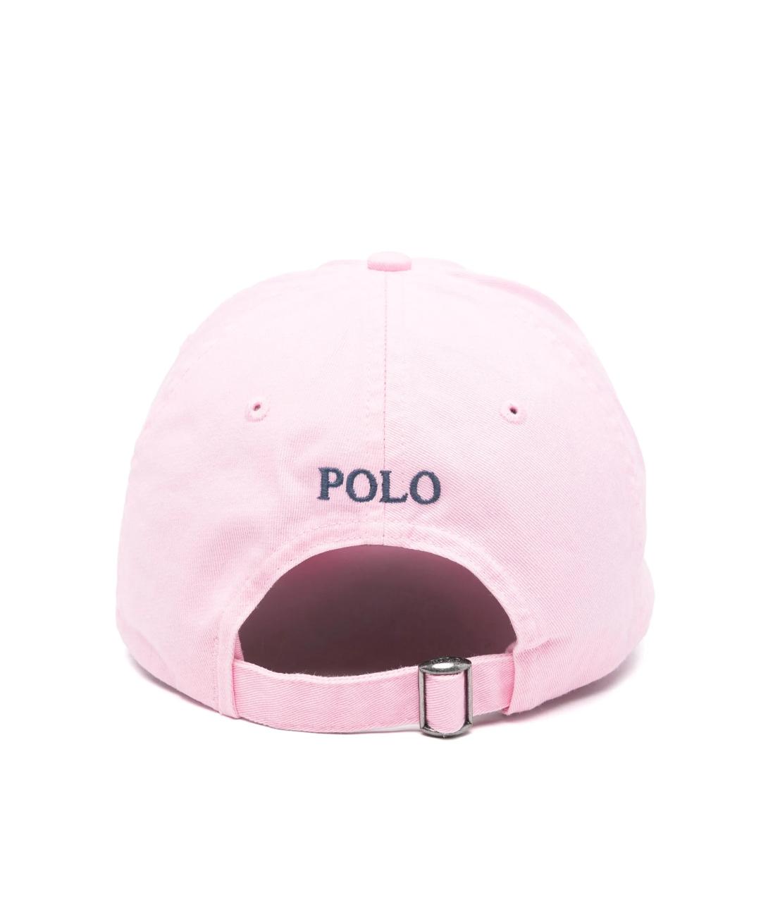 POLO RALPH LAUREN Розовая хлопковая кепка, фото 2