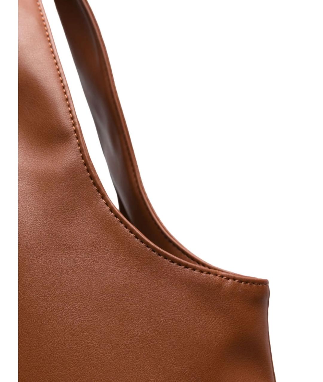 A.P.C. Коричневая синтетическая сумка тоут, фото 4
