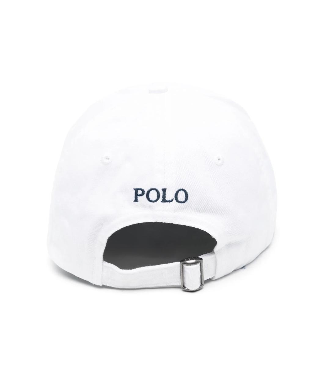 POLO RALPH LAUREN Белая хлопковая кепка, фото 2