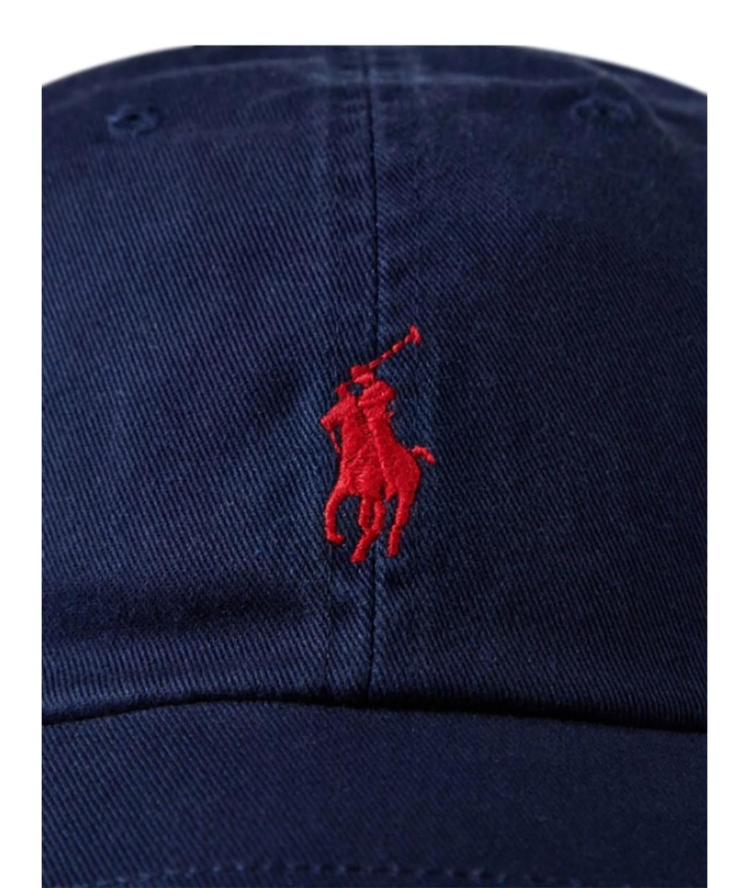 POLO RALPH LAUREN Темно-синяя хлопковая кепка, фото 3