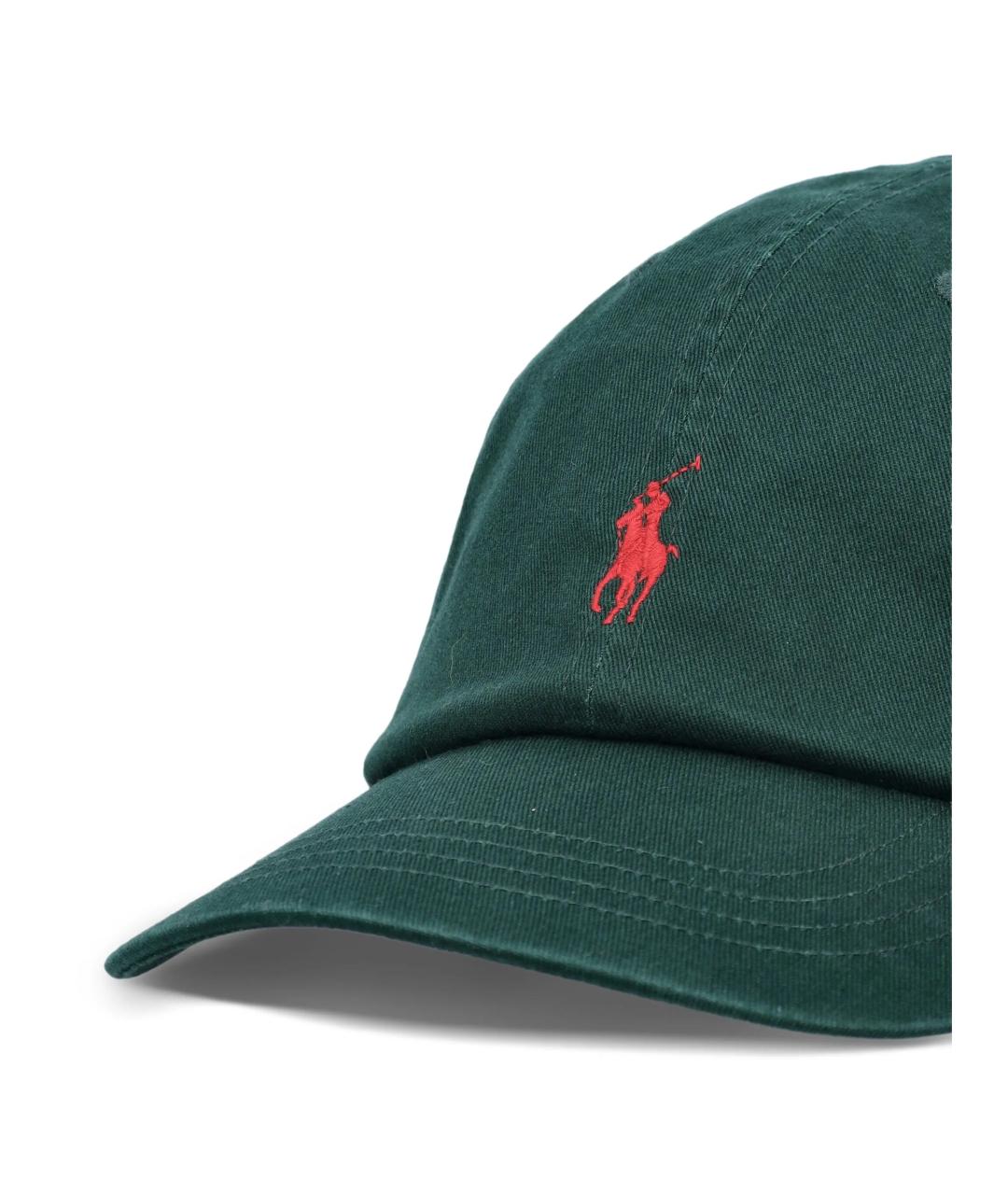 POLO RALPH LAUREN Зеленая хлопковая кепка, фото 3