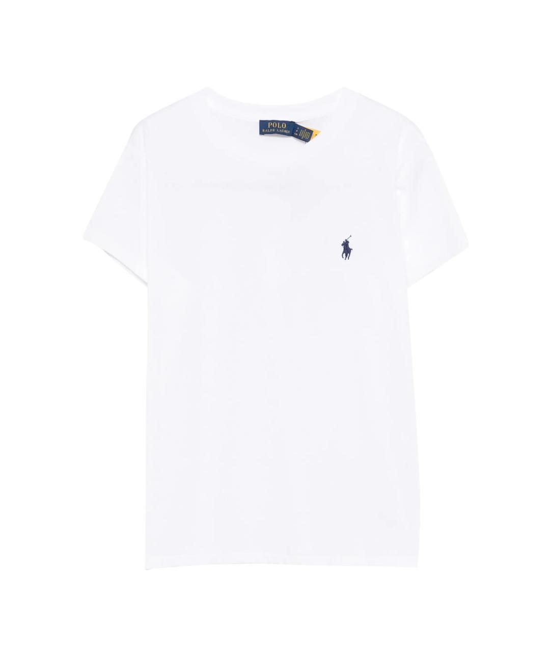 POLO RALPH LAUREN Белая хлопковая футболка, фото 1