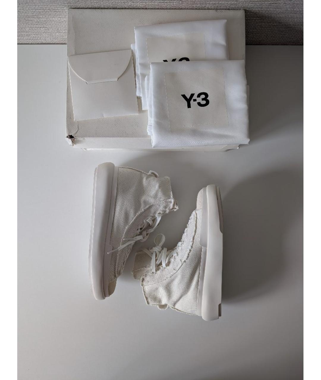 Y-3 Бежевые текстильные кеды, фото 9