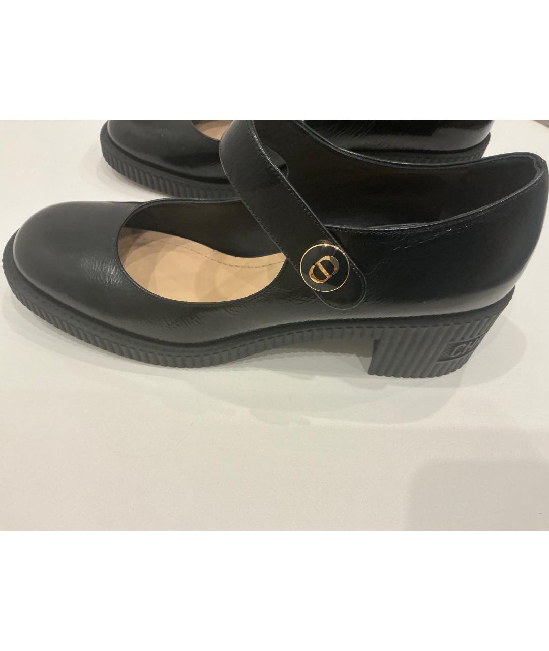 CHRISTIAN DIOR Черные кожаные туфли, фото 9