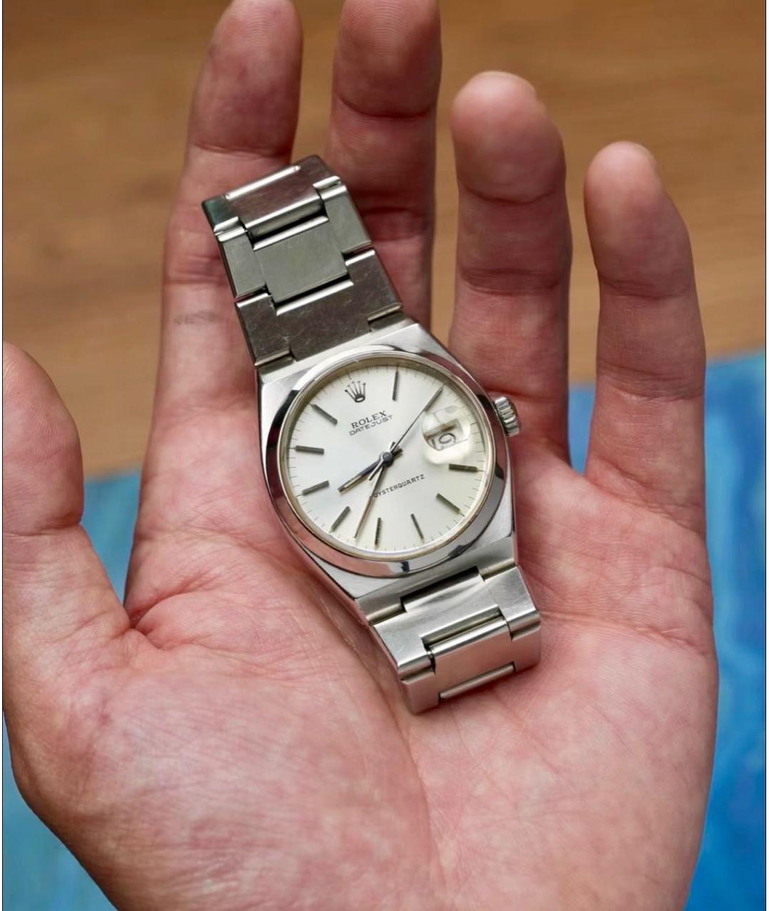 ROLEX Серебряные металлические часы, фото 3