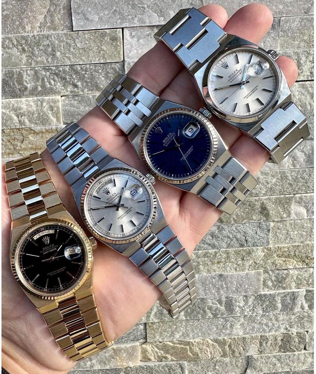 ROLEX Серебряные металлические часы, фото 8