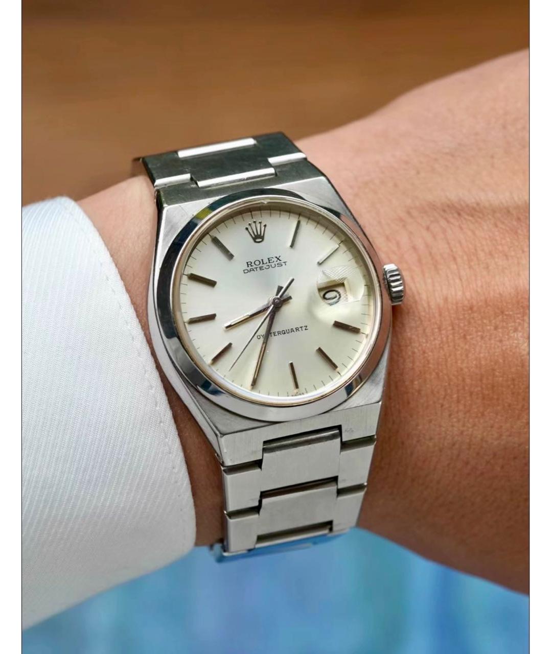 ROLEX Серебряные металлические часы, фото 7