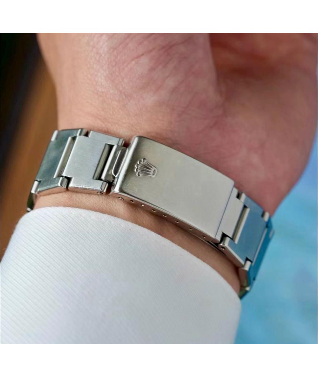 ROLEX Серебряные металлические часы, фото 6