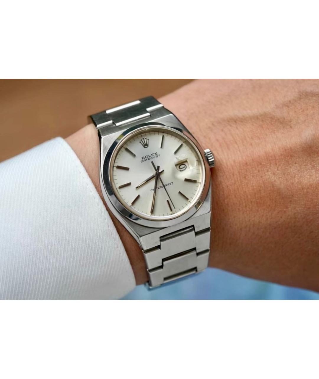 ROLEX Серебряные металлические часы, фото 2