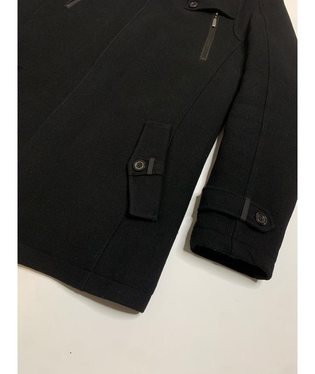 BRIONI Черное шерстяное пальто, фото 5