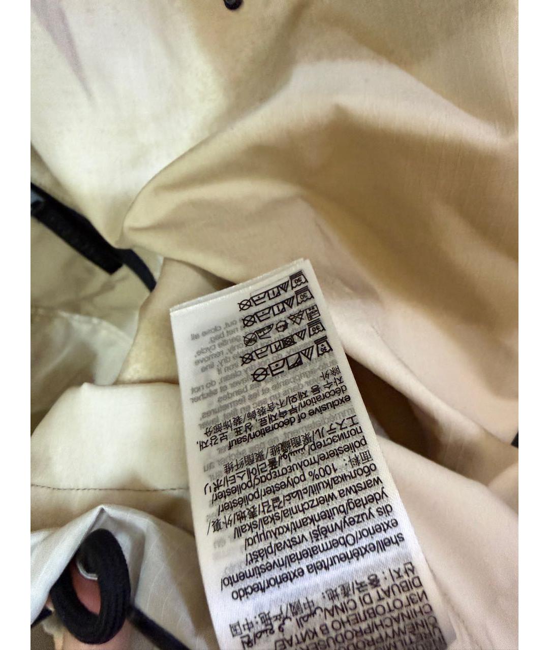CALVIN KLEIN Бежевая полиэстеровая куртка, фото 6