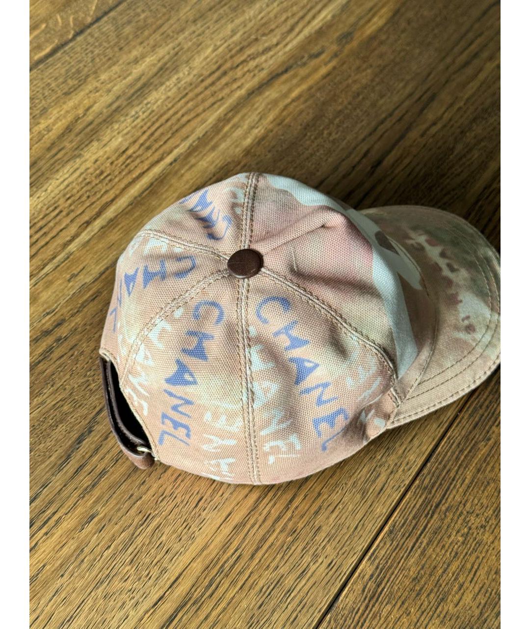 CHANEL Розовая хлопковая кепка, фото 4