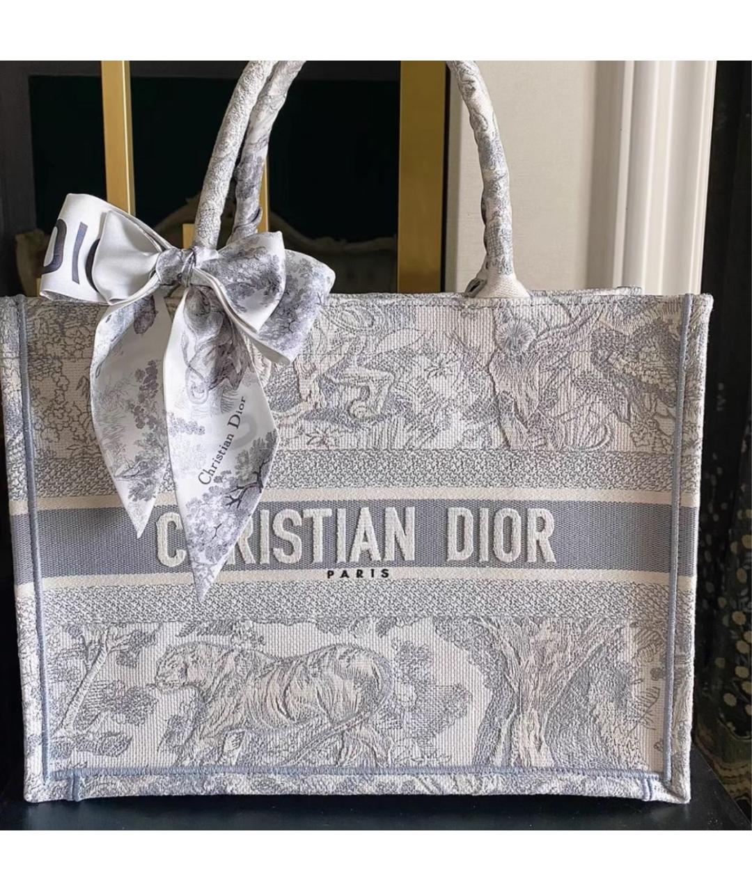 CHRISTIAN DIOR Бежевая сумка тоут, фото 7