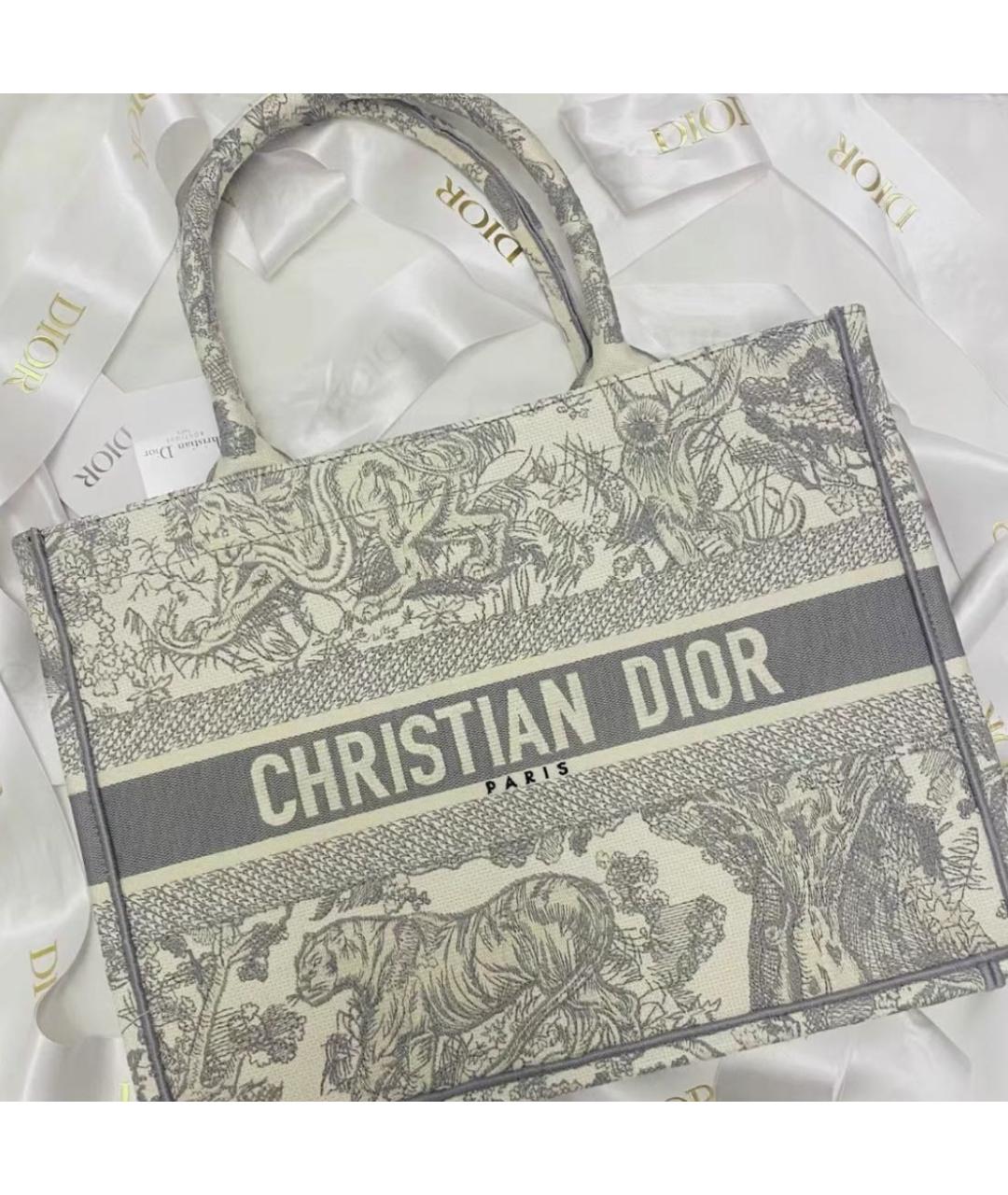 CHRISTIAN DIOR Бежевая сумка тоут, фото 5